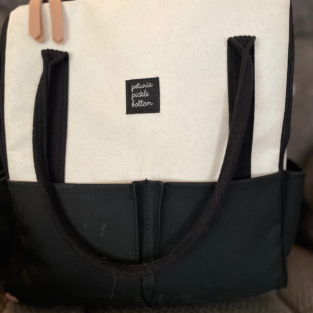 Petunia Pickle Bottom Inter-Mix Backpack in Birch/Black